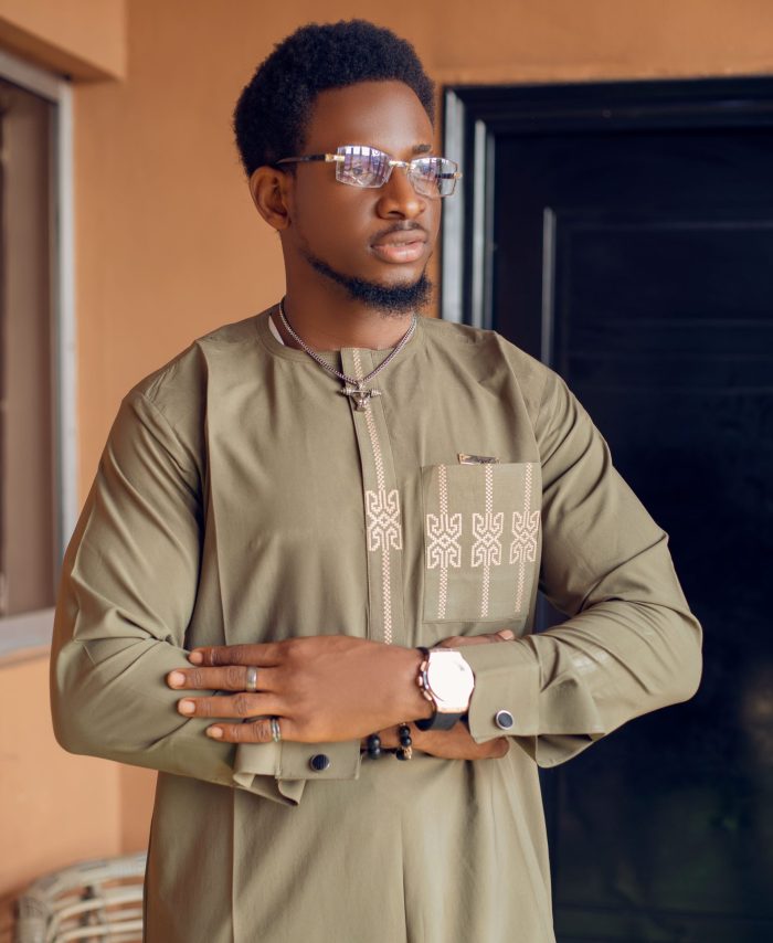 Green Kaftan with Monogram